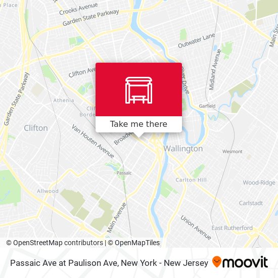 Passaic Ave at Paulison Ave map