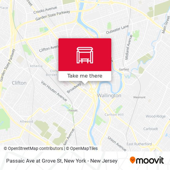 Mapa de Passaic Ave at Grove St