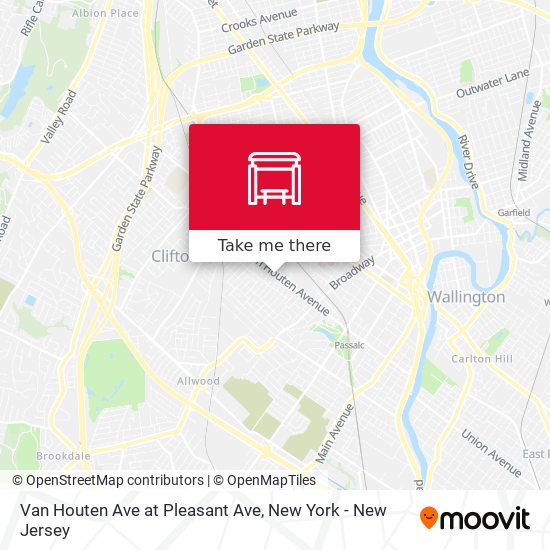 Van Houten Ave at Pleasant Ave map