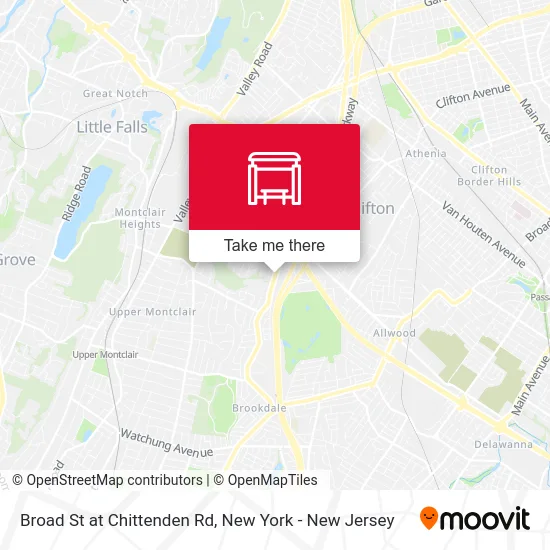 Broad St at Chittenden Rd map