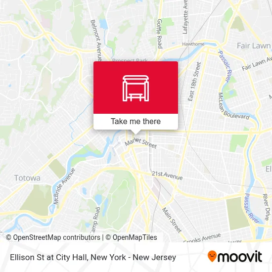 Ellison St at City Hall map