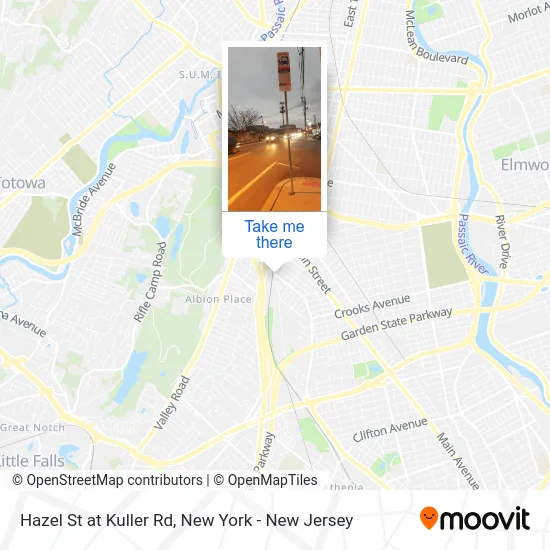 Hazel St at Kuller Rd map