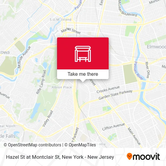 Hazel St at Montclair St map