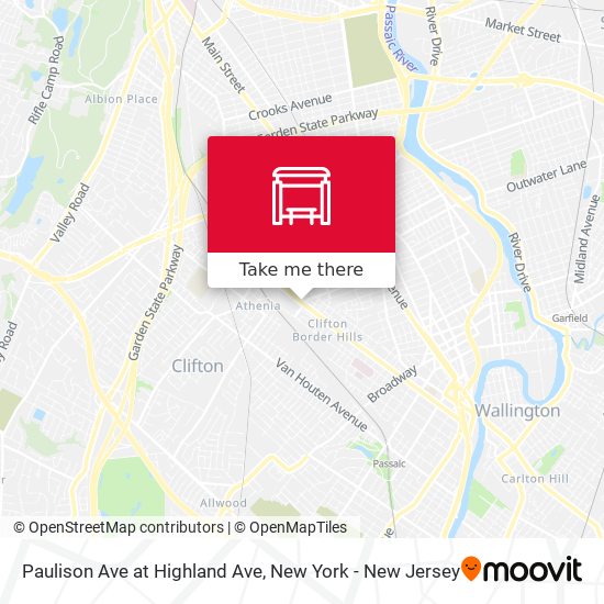 Paulison Ave at Highland Ave map