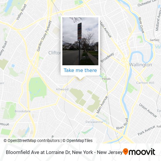 Bloomfield Ave at Lorraine Dr map