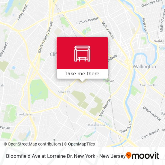 Bloomfield Ave at Lorraine Dr map