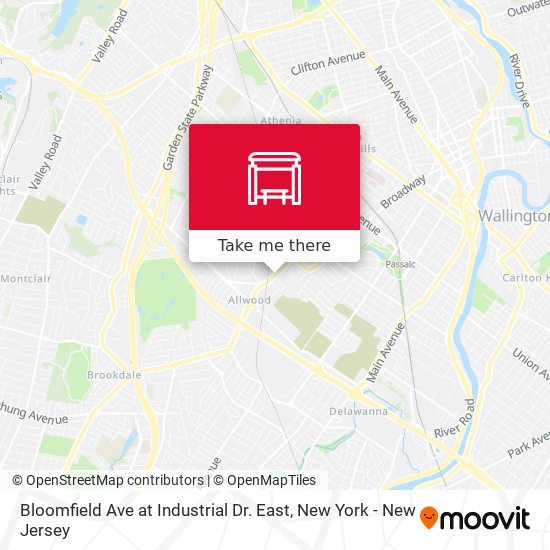 Bloomfield Ave at Industrial Dr. East map
