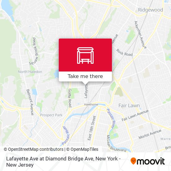 Lafayette Ave at Diamond Bridge Ave map