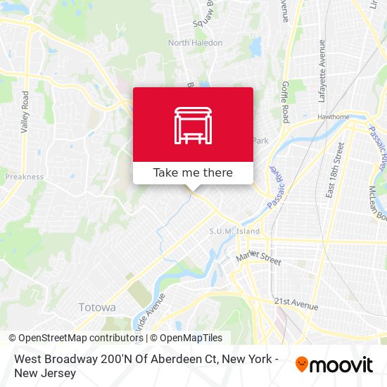 West Broadway 200'N Of Aberdeen Ct map