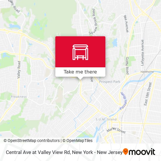 Central Ave at Valley View Rd map