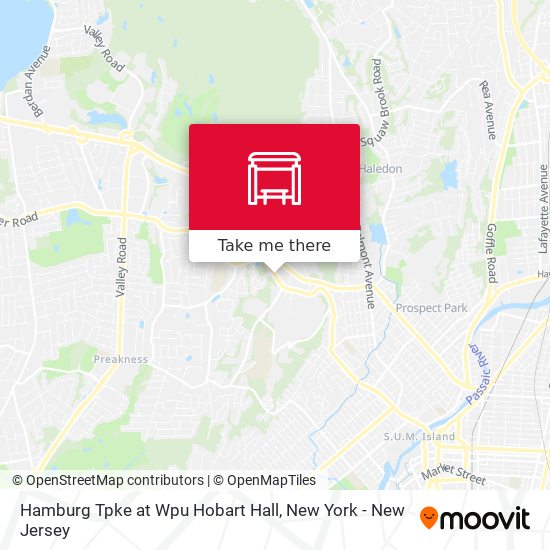 Hamburg Tpke at Wpu Hobart Hall map