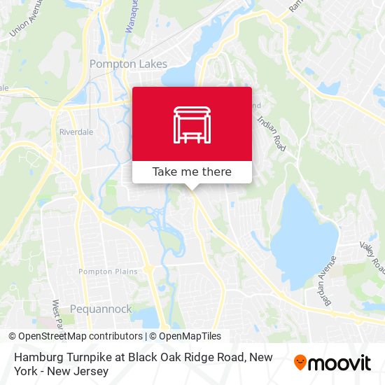 Hamburg Turnpike at Black Oak Ridge Road map