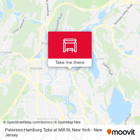 Paterson-Hamburg Tpke at Mill St map