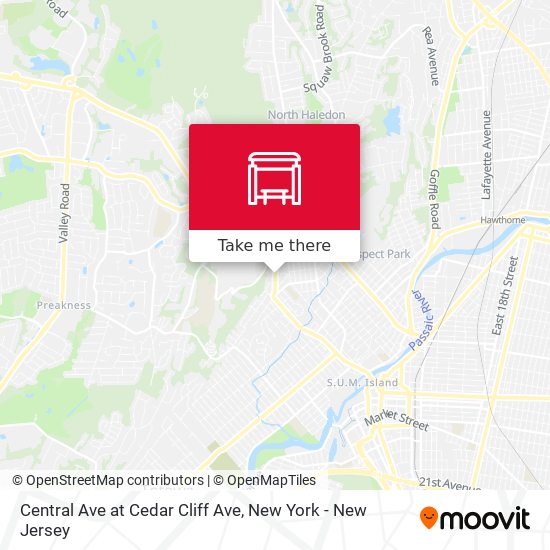Central Ave at Cedar Cliff Ave map