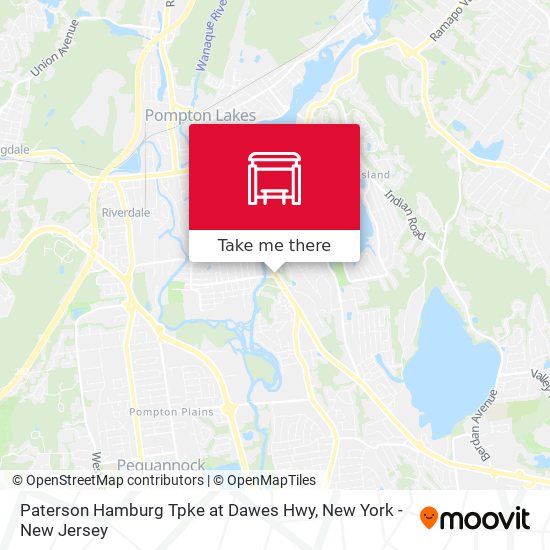 Paterson Hamburg Tpke at Dawes Hwy map