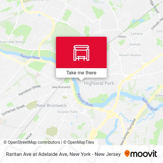 Raritan Ave at Adelaide Ave map