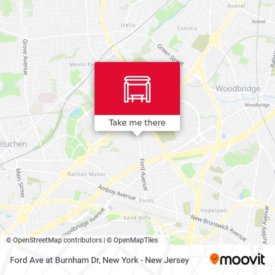 Mapa de Ford Ave at Burnham Dr