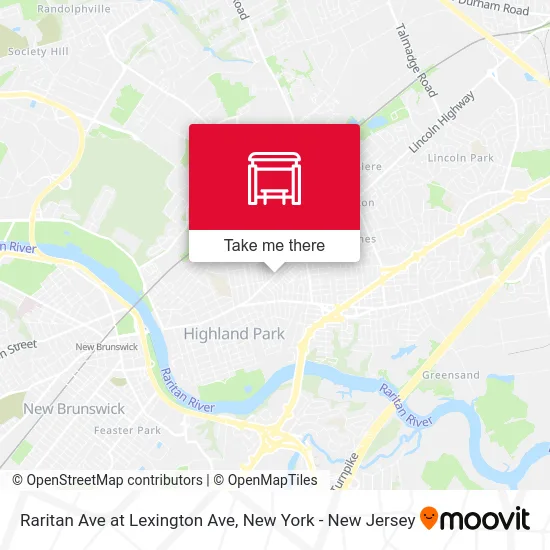 Raritan Ave at Lexington Ave map