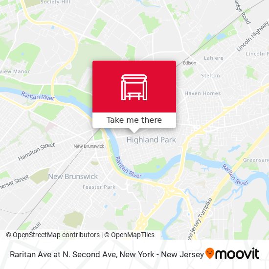 Mapa de Raritan Ave at N. Second Ave