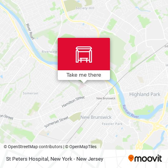 St Peters Hospital map