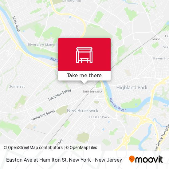 Mapa de Easton Ave at Hamilton St