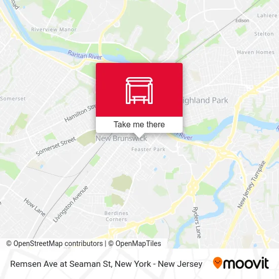 Remsen Ave at Seaman St map