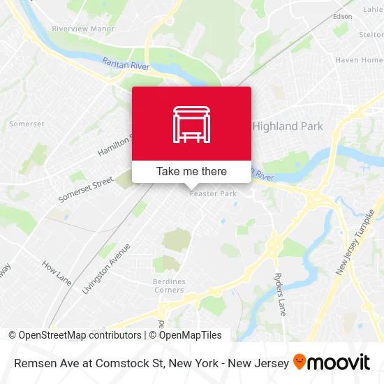 Remsen Ave at Comstock St map