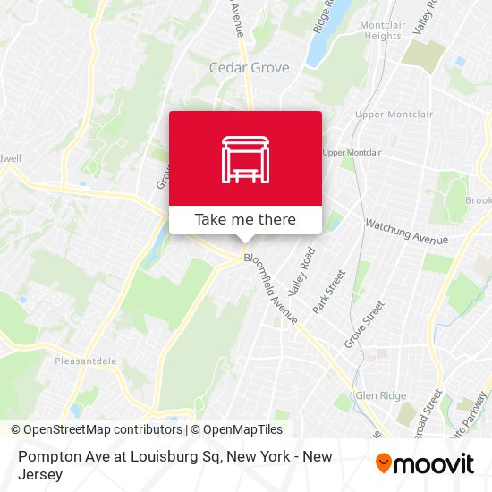 Mapa de Pompton Ave at Louisburg Sq