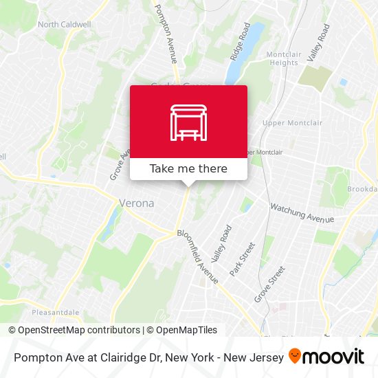 Pompton Ave at Clairidge Dr map