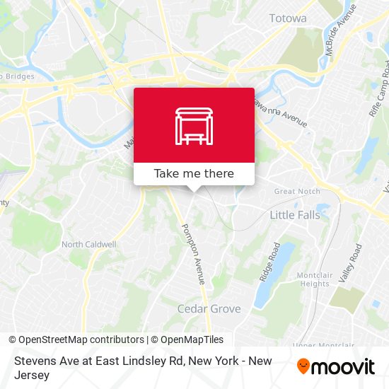 Mapa de Stevens Ave at East Lindsley Rd