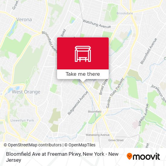 Bloomfield Ave at Freeman Pkwy map
