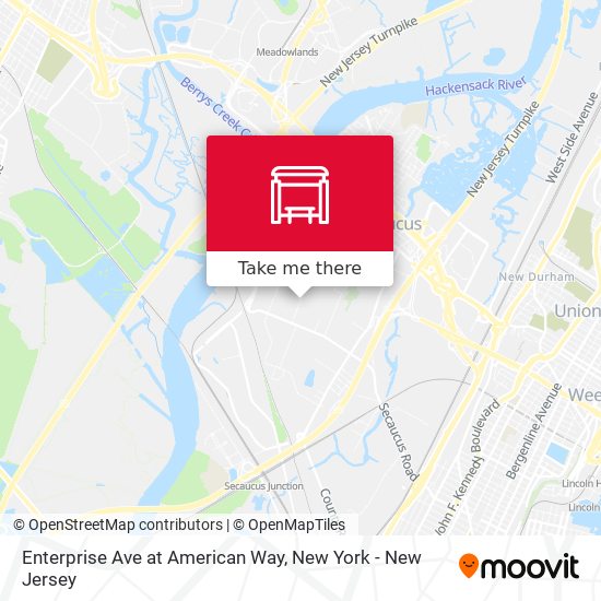 Enterprise Ave at American Way map