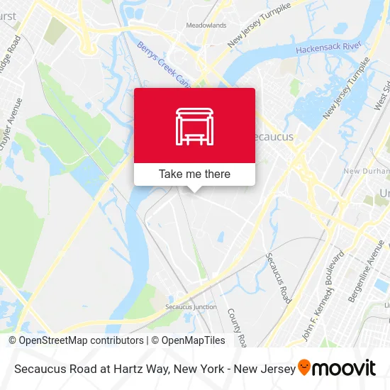 Secaucus Road at Hartz Way map