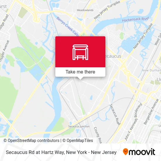 Secaucus Rd at Hartz Way map