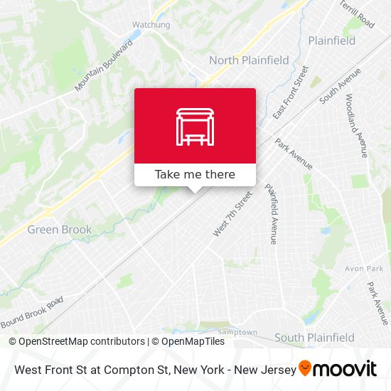 West Front St at Compton St map