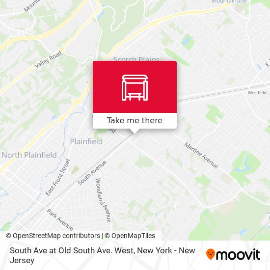 Mapa de South Ave at Old South Ave. West
