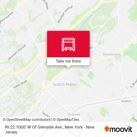 Rt-22 1000' W Of Glenside Ave. map