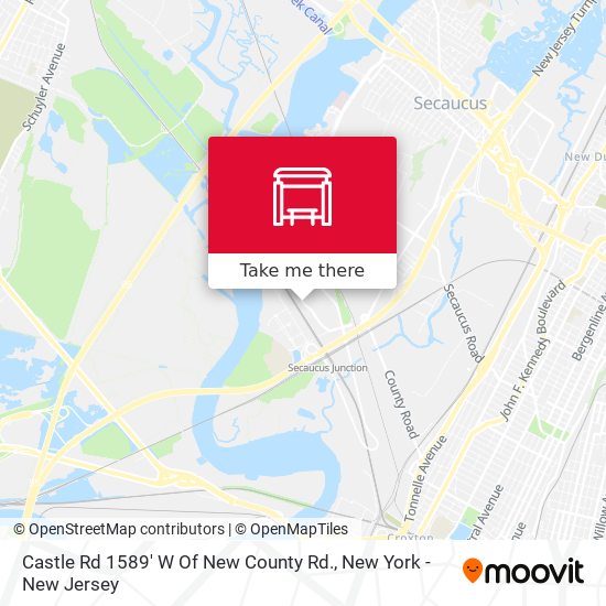 Castle Rd 1589' W Of New County Rd. map