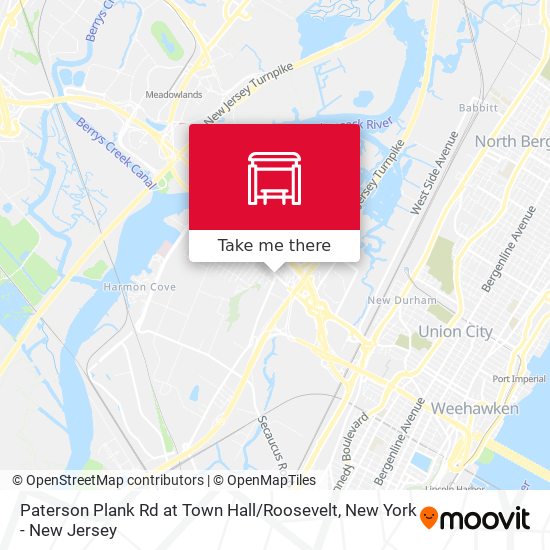 Mapa de Paterson Plank Rd at Town Hall / Roosevelt