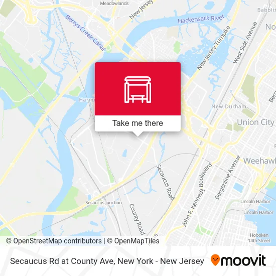 Secaucus Rd at County Ave map