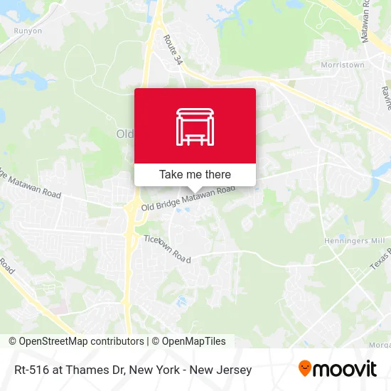 Rt-516 at Thames Dr map