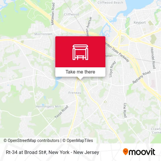 Rt-34 at Broad St# map