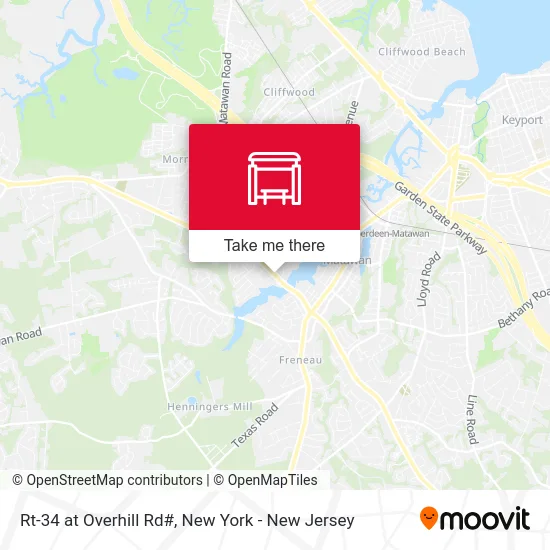 Rt-34 at Overhill Rd# map