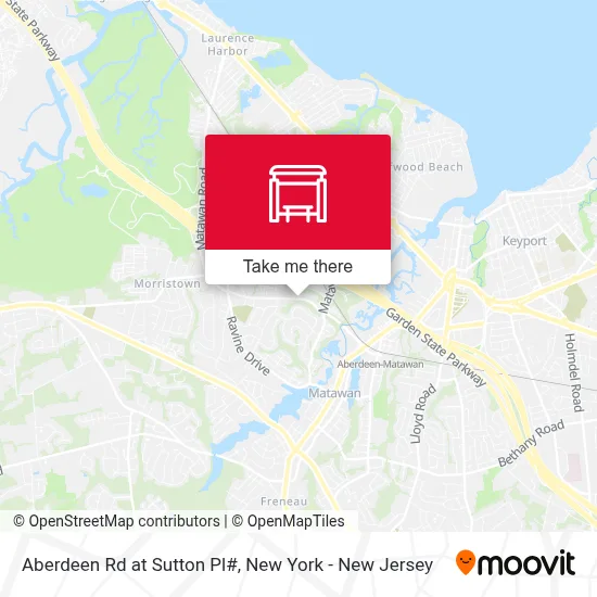 Aberdeen Rd at Sutton Pl# map