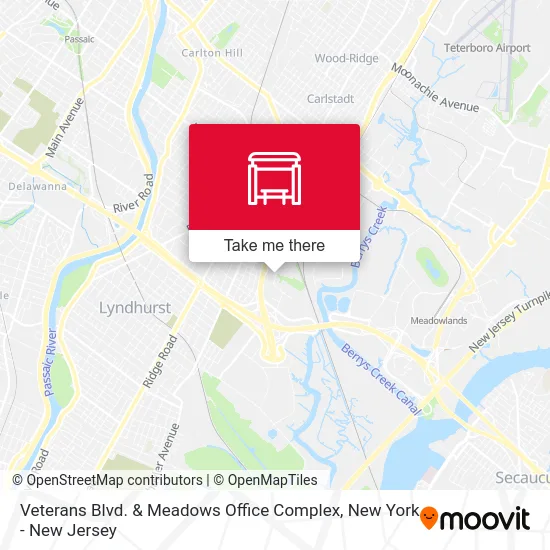 Veterans Blvd. & Meadows Office Complex map