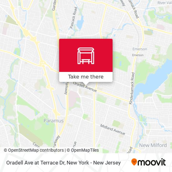 Mapa de Oradell Ave at Terrace Dr