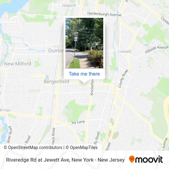 Riveredge Rd at Jewett Ave map