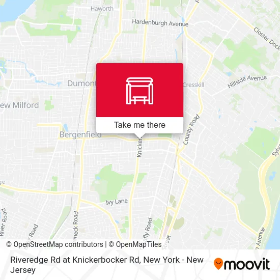 Riveredge Rd at Knickerbocker Rd map