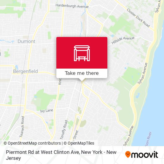 Piermont Rd at West Clinton Ave map