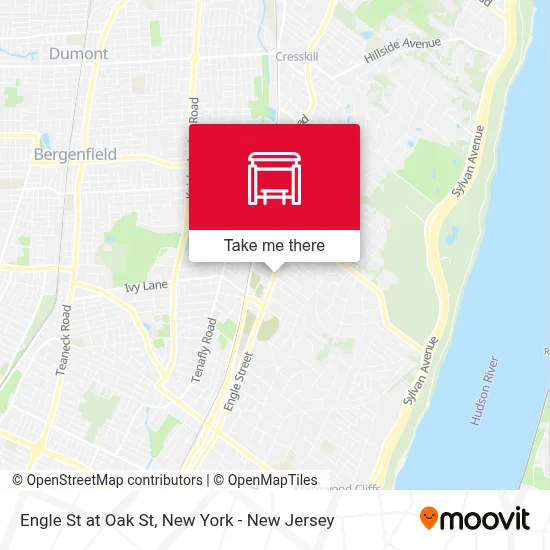Engle St at Oak St map